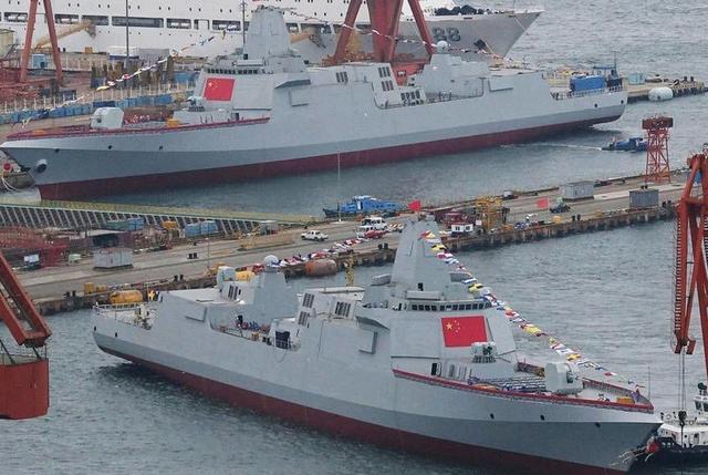 关于我国海军新型舰艇055型驱逐舰的服役时间研究，中国海军新型舰艇055型驱逐舰的服役时间解析