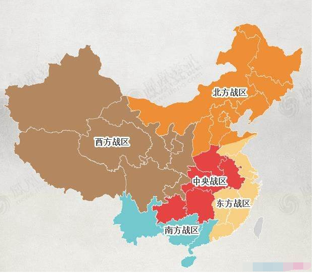 中国的五大军区概述，中国五大军区概览