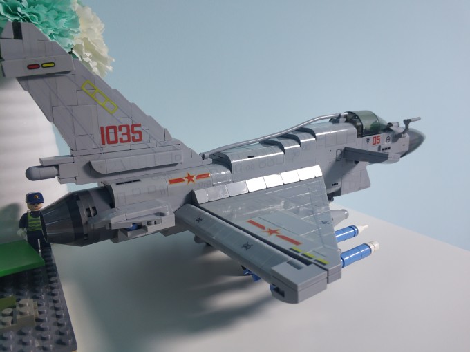 乐高小型歼-10战斗机模型，探索与赏析，乐高歼-10战斗机模型，深度探索与赏析