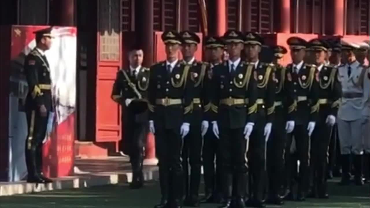 65式军装下的荣耀，三军仪仗队图片纪实，65式军装下的荣耀，三军仪仗队图片纪实风采